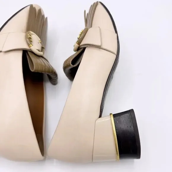 Tory Burch Multi Logo Kiltie Loafer Pumps (Size 6) - Picture 14 of 16